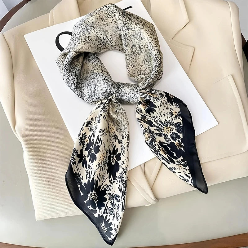 Luxury Silk Scarf Women Satin Shawl Sun Protection Wrap - Smarsty
