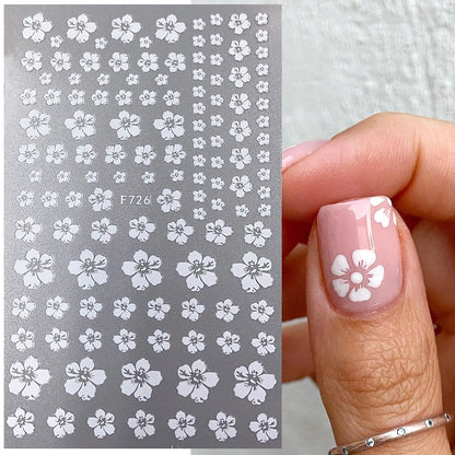 3D Sakura Flower Nail Stickers for Elegant Manicure - Smarsty