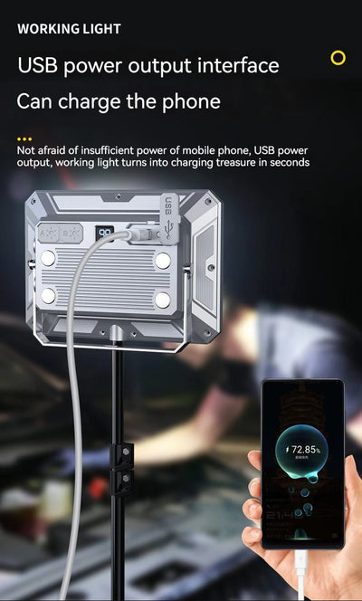 Portable LED Camping Tent Light Rechargeable Searchlight High Power Outdoor Emergency Lighting Waterproof Hanging Night Lamp by Smarsty