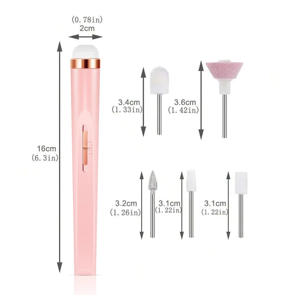 Portable Electric Nail File with 4 Speed Options - Smarsty