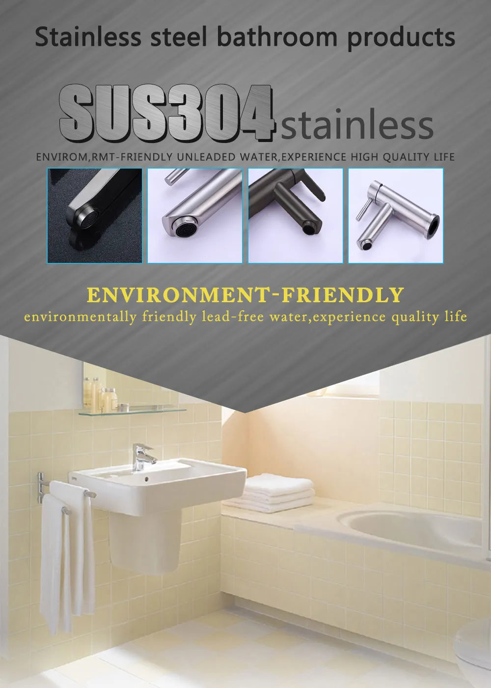 Black Square Bathroom Faucet Hot and Cold Mixer - Smarsty