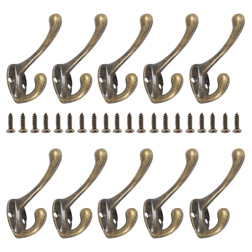 Heavy Duty Vintage Coat Hooks Wall Mounted Set - Smarsty
