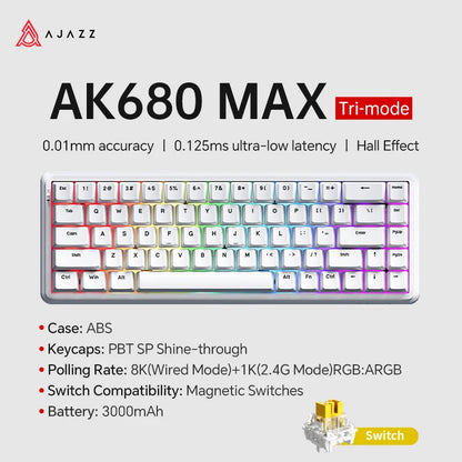 Magnetic Switch 60 Percent Mechanical Keyboard For Gaming