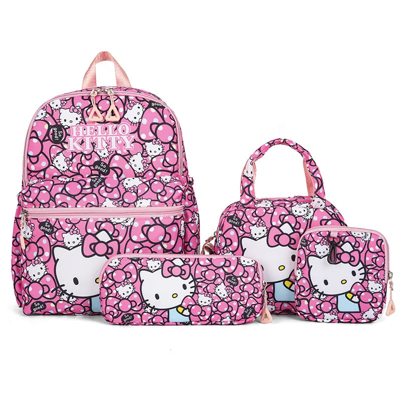 Cute Cartoon Kids Backpack Set With Pencil Case And Wallet - Smarsty