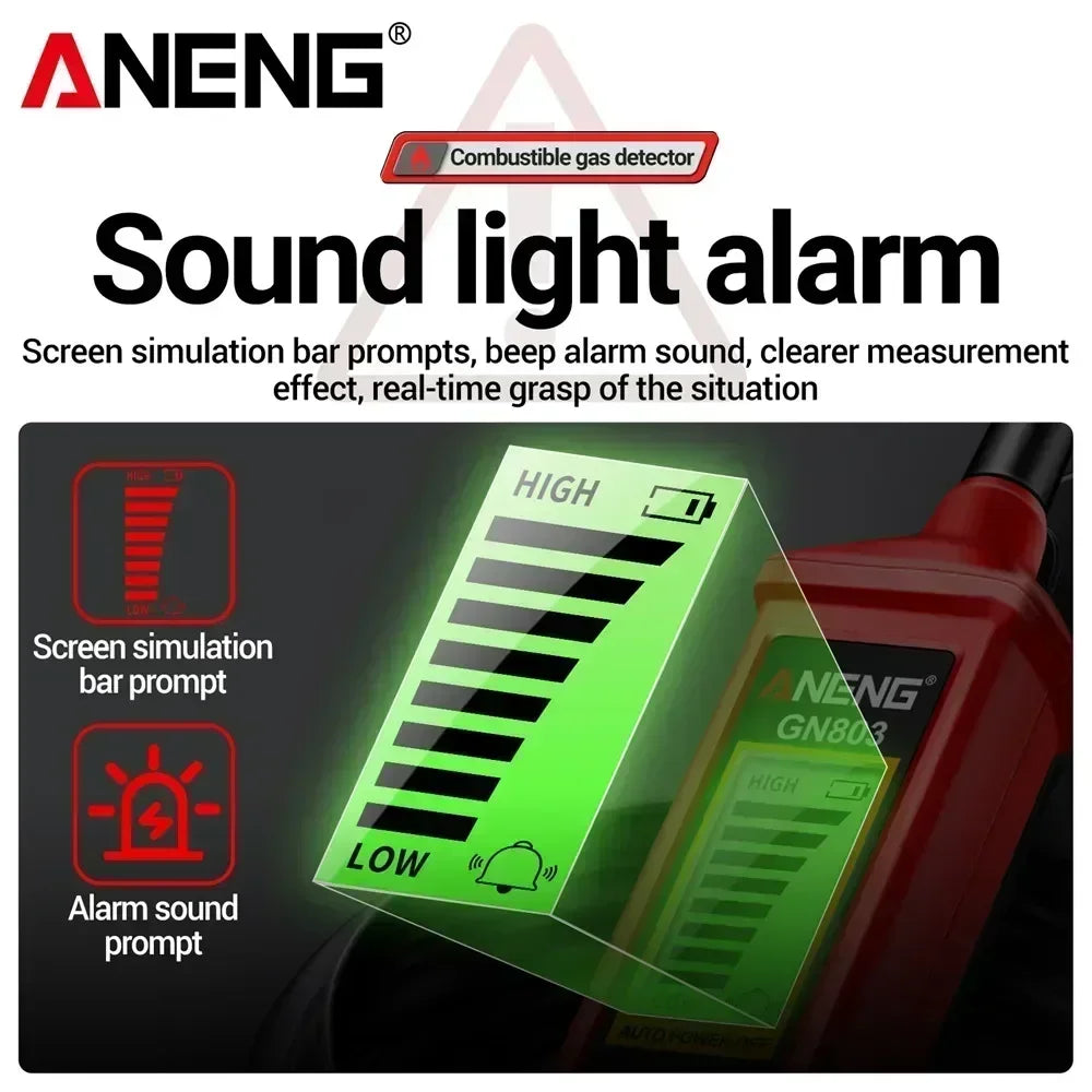 ANENG GN803 Portable Gas Leak Detector with LCD Display - Smarsty