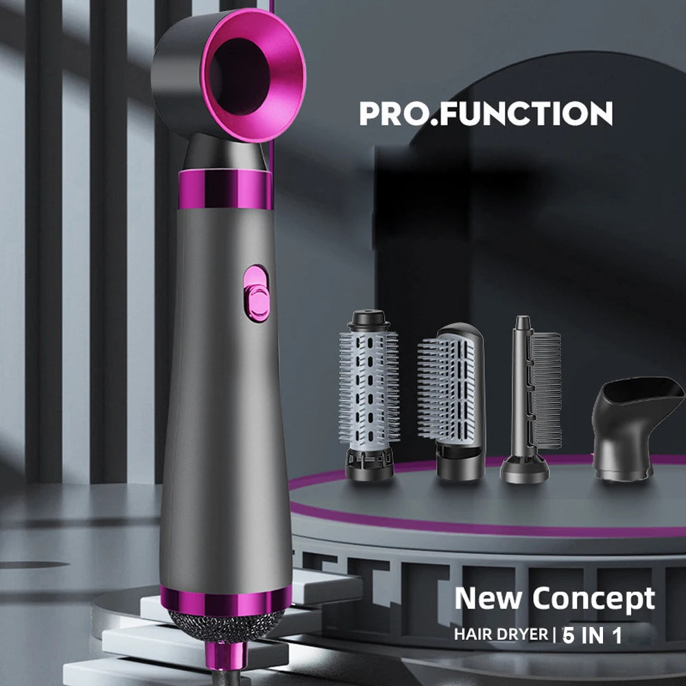 5 In 1 Hot Air Brush Styling Tool Set - Smarsty