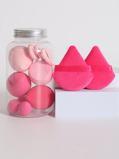 12Pcs Latex-Free Makeup Sponge Set for Flawless Application - Smarsty
