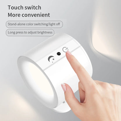 LED Wall Sconces with Touch Control and 360 Rotation - Smarsty