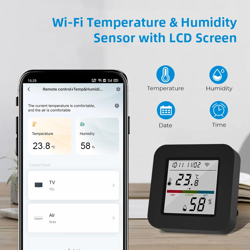 Tuya Smart Universal IR Remote With Temperature Sensor - Smarsty