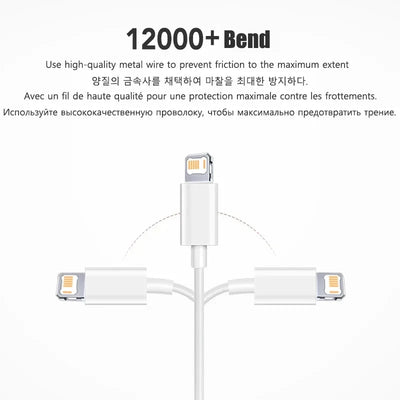 20W PD USB to Lighting USB C to Lighting Fast Charger Cable For Apple iPhone 14 13 12 11 Pro Max X XR Plus iPad Data Sync Line - Smarsty