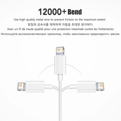 20W PD USB to Lighting USB C to Lighting Fast Charger Cable For Apple iPhone 14 13 12 11 Pro Max X XR Plus iPad Data Sync Line - Smarsty
