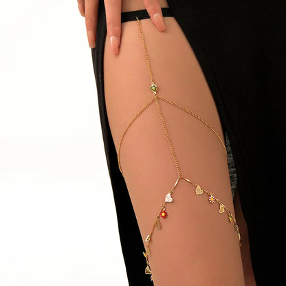 Bohemian Double Layer Metal Leg Chain for Women - Smarsty