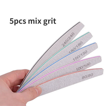 Professional Nail File Set for Gel Polishing 5 Pieces - Smarsty