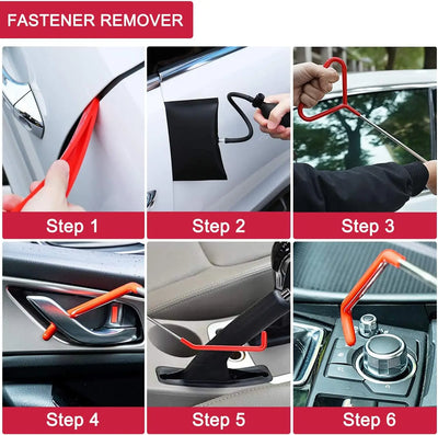 21/18PCS Car Door Tool Kit Inflatable Air Pump Auto Window Door Open Fixing Gripper Tools Long Reach Kits with Carrying Bag - Smarsty
