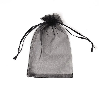 50pcs White Sheer Organza Jewelry Gift Bags - Smarsty