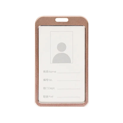 Employee Aluminium Alloy Plastic Credit Card  ID Card Cover Case Work Identity Badge Card Cover Bag Women Men Work Card Holders