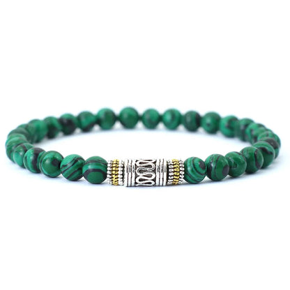 Minimalist 6mm Natural Stone Bracelet for Yoga Meditation - Smarsty