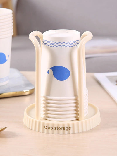 Household Disposable Paper Cup Holder, Desktop Paper Cup Storage Rack, Suitable For Living Room, Dining Room And Other Cup Taker by Smarsty