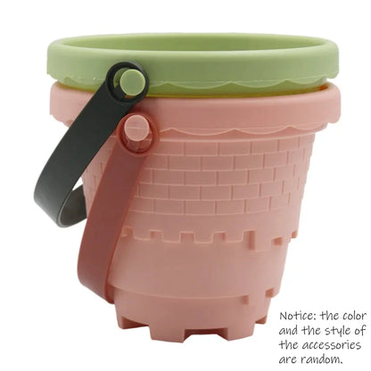 Children's Castle Sand Digging Sets Sand Scoop Summer Toy Beach Toys Sand Box for Kids Outdoor Baby Educational Interactive Gift