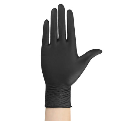 10/20/50/100PCS Black Nitrile Disposable Gloves for Work Latex Free Home Cleaning Glove Textured Mechanic Tattoo Hair Dye Beauty - Smarsty