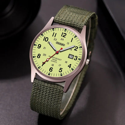 Luxury Mens Luminous Quartz Watch with Calendar - Smarsty