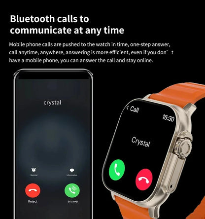 LAXASFIT T900 Ultra Smartwatch with Heart Rate Monitor - Smarsty