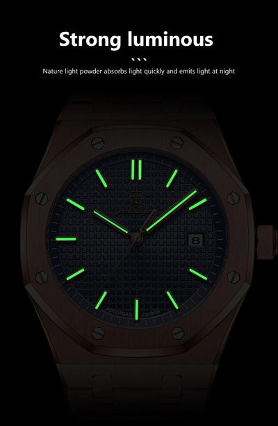 Luxury Waterproof Quartz Wristwatch for Men - Smarsty