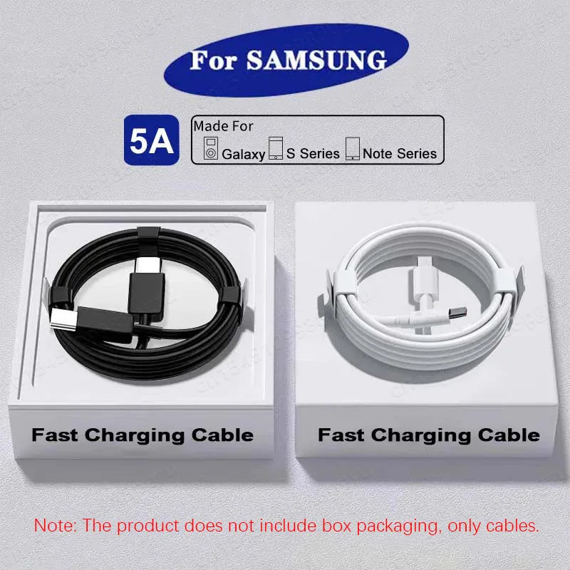 2PCS PD 45W USB C Cable For Samsung Galaxy S20 S21 S22 S23 Ultra Note 10 5G 20 A53 A54 Super Fast Charging USB Type C Data Cable - Smarsty