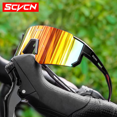 SCVCN new Outdoor Cycling Sunglasses Men MTB Bike Glasses Sports Mountain Climbing fishing Women Bicycle Cycling UV400 Goggles by Smarsty