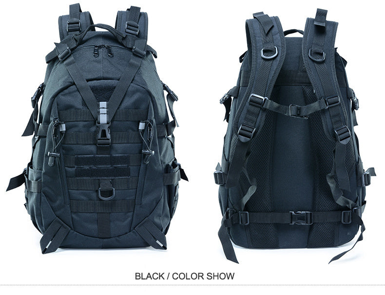 40L Tactical Backpack for Men Camping Hiking Backpacks Reflective Outdoor Travel Bags Survival Molle Climbing Rucksack Bag - Smarsty