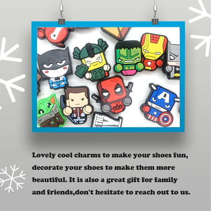 Random 10/20/30Pcs Hot Toys Series Shoe Charms For Clogs,PVC Shoe DIY Decorations Premium Quality Accessories