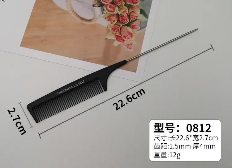 Professional Stainless Steel Hair Tail Comb for Salon Styling - Smarsty