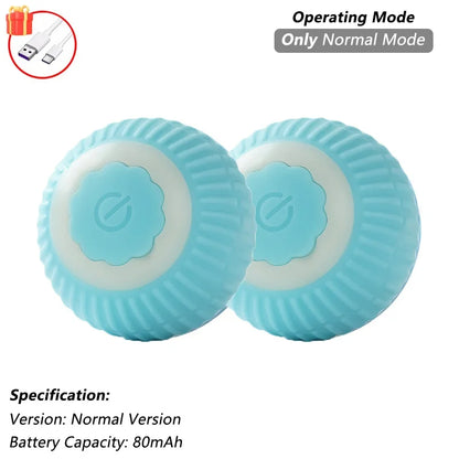 Automatic Rolling Cat Ball Toy with Rechargeable Faux Tail - Smarsty