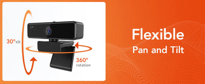 V11 2K Webcam for PC, 1080P 60FPS FHD 90° Web Camera with Microphone&Privacy Cover,USB Plug&Play for Mac/Laptop/Desktop/Computer