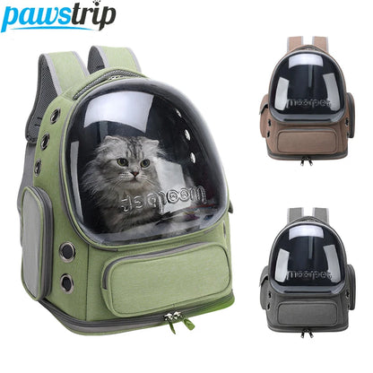 Transparent Cat Carrier Backpack for Outdoor Travel - Smarsty