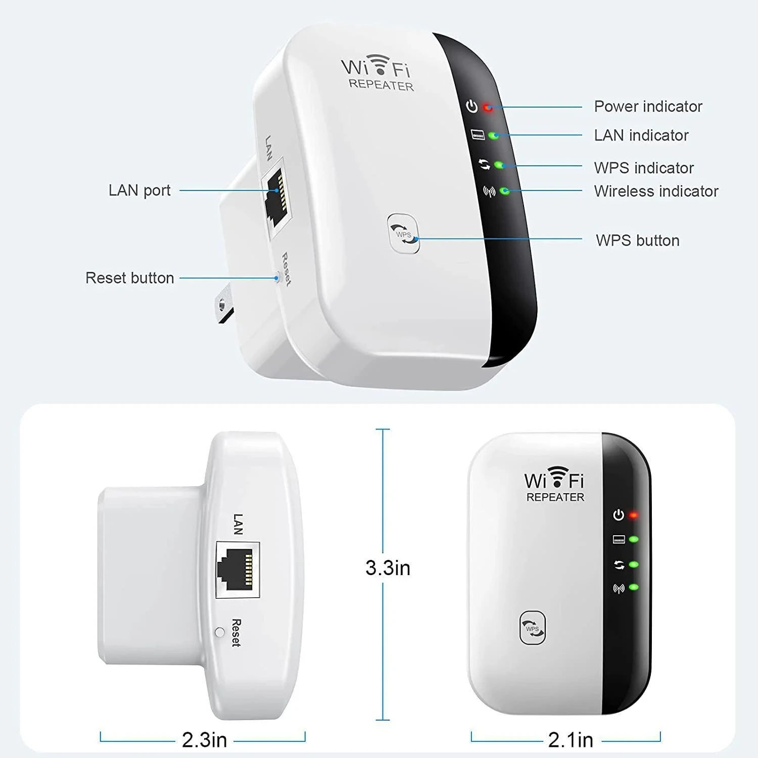 WiFi Repeater Signal Amplifier for Extended Coverage - Smarsty
