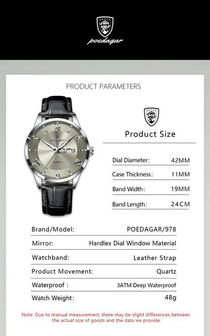 Luxury Waterproof Military Watch For Men with Luminous Dial - Smarsty