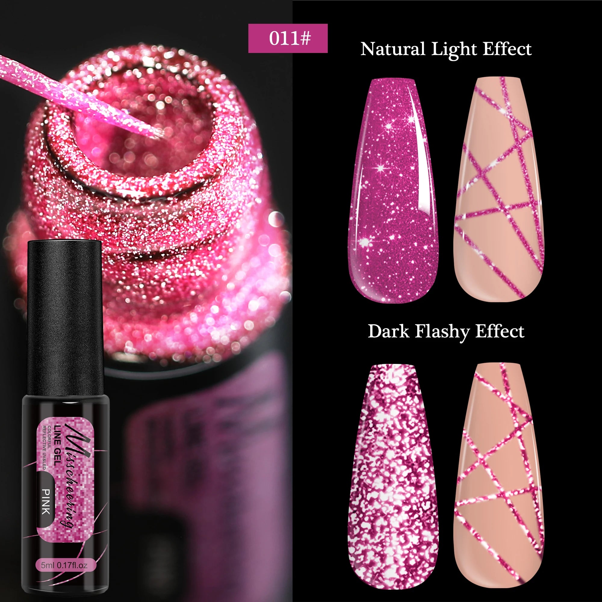 Gold Silver Metallic Nail Gel Polish for Stunning Mirror Finish - Smarsty