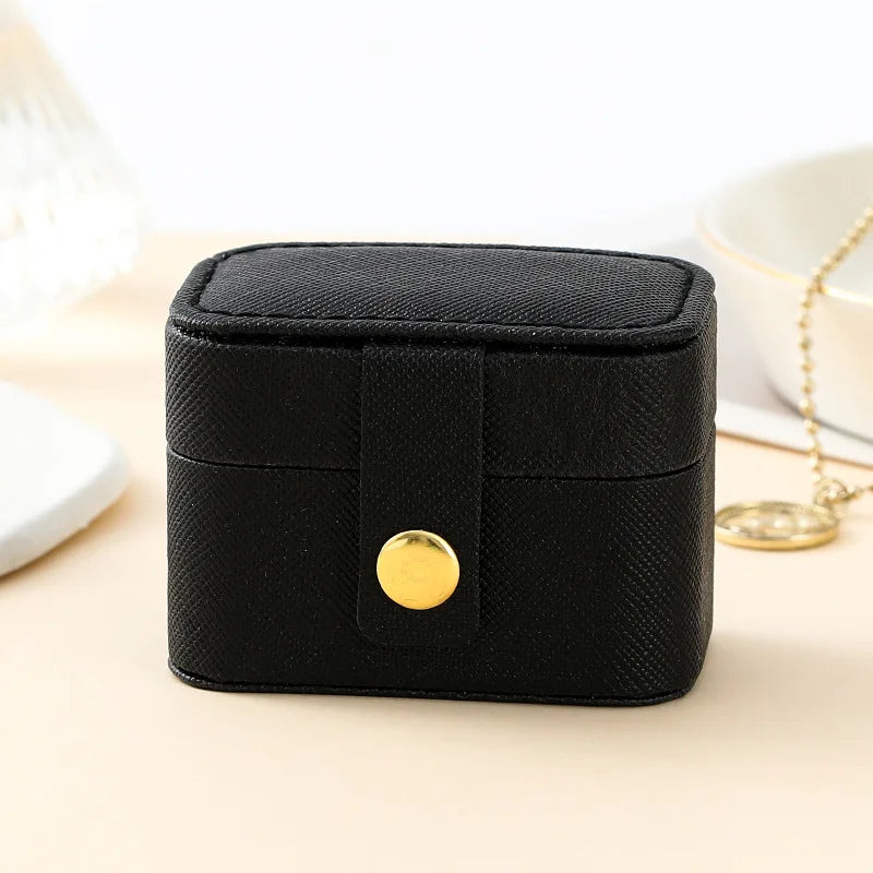 Mini Portable Leather Jewelry Storage Bag for Travel - Smarsty