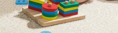Montessori Wooden Sorting Stacking Toys Puzzle for Toddlers and Kids Preschool Fine Motor Skill Toy for 1 Years - Smarsty