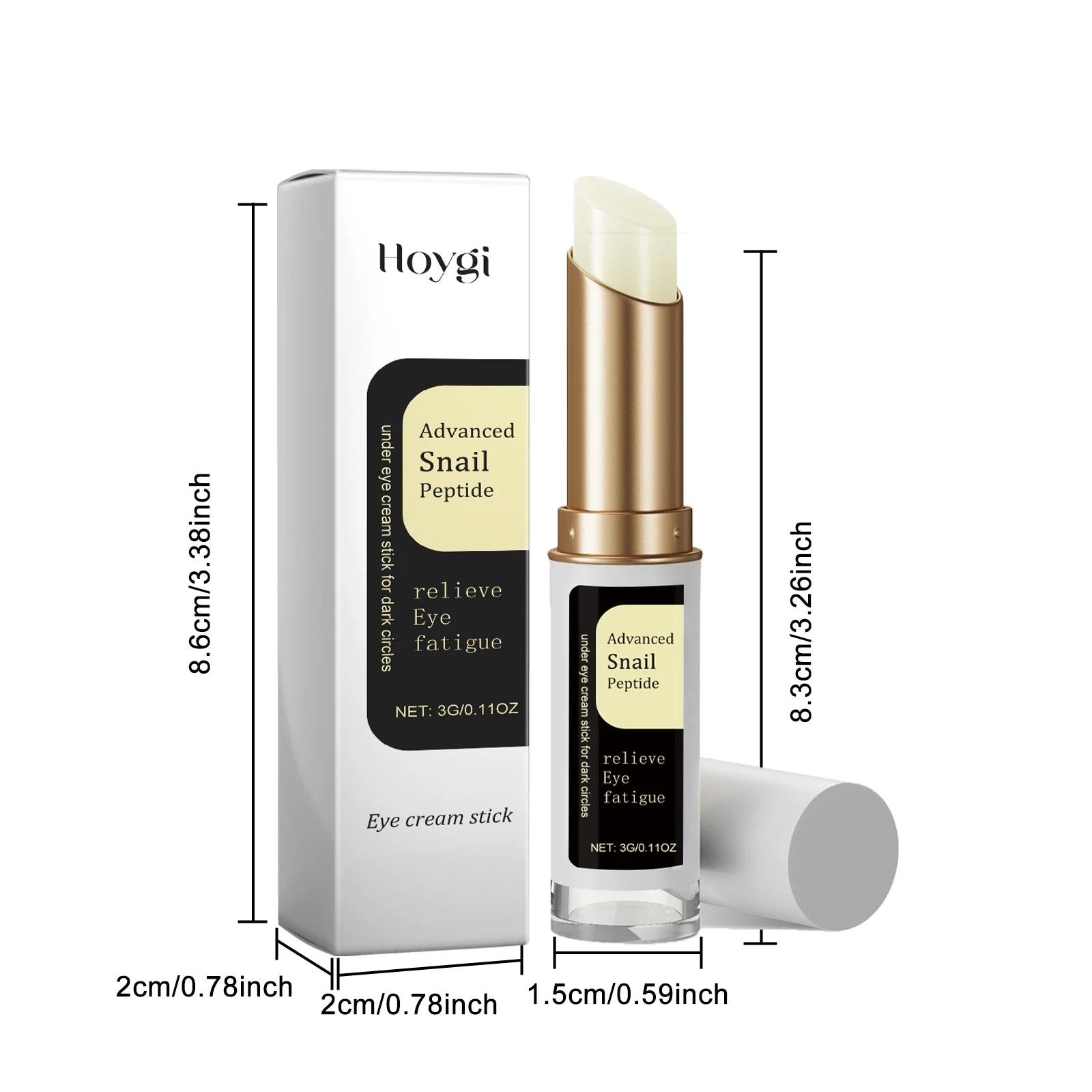 Snail Eye Cream Stick for Dark Circles and Puffiness - Smarsty