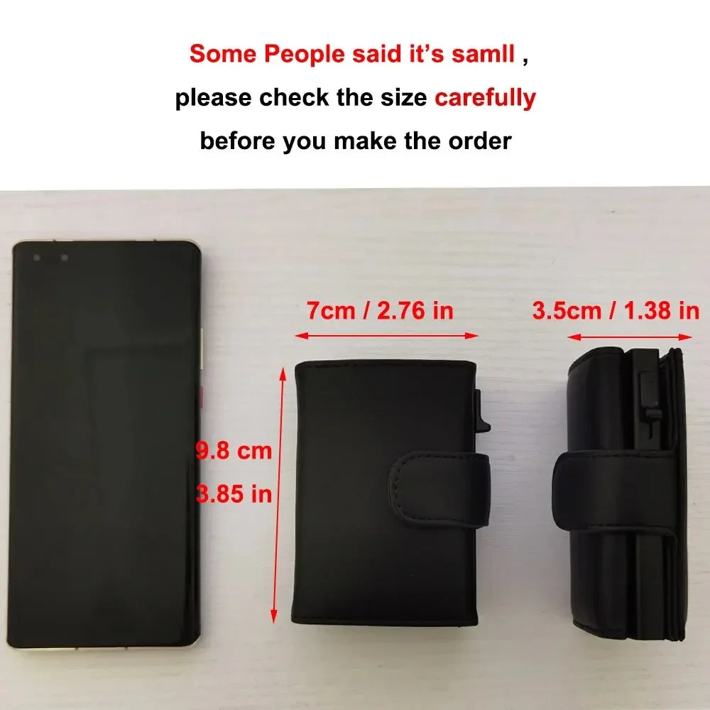 Rfid Microfiber Leather Men Wallets Fashion Card Holder Trifold Wallet Money Bags Smart Slim Thin Coin Pocket Wallet Purse - Smarsty