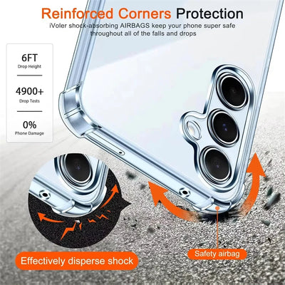 Smarsty Shockproof Case For A56 A55 A54 5G With Clear Shell -