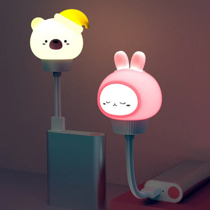 Cute Cartoon LED Night Light with Remote Control for Kids - Smarsty