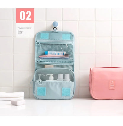 Waterproof Travel Makeup Bag Organizer For Women With Hook - Smarsty