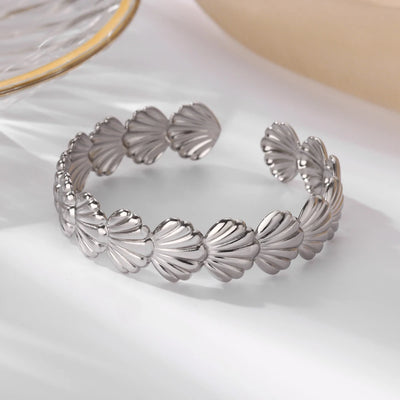 Luxury Gold Color Stainless Steel Cuff Bangle Bracelet - Smarsty