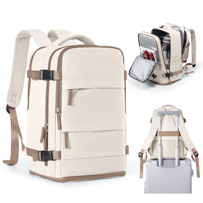 Women Men Hand Luggage Backpack Business College Laptop Travel Backpack Waterproof Carry on mochila viaje cabina avion 40x20x25 - Smarsty