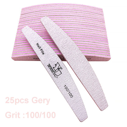 Professional Nail File Set with 5 Colors and Multiple Grits - Smarsty