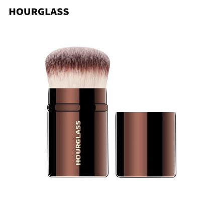 Hourglass Retractable Blush Brush with Soft Fiber Hair - Smarsty