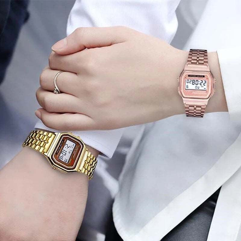 Luxury LED Digital Watch for Men Stainless Steel - Smarsty